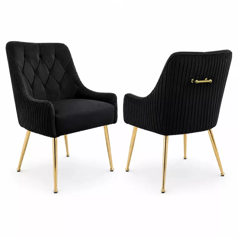 HYGRAD BUILT TO SURVIVE Dining Chairs Upholstered Tufted Velvet Kitchen Chairs