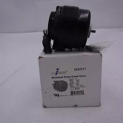IceKold 6 Watt 115V Clockwise Motor, Shaded Pole Cast Iron 1550 RPM 1/4″ thread