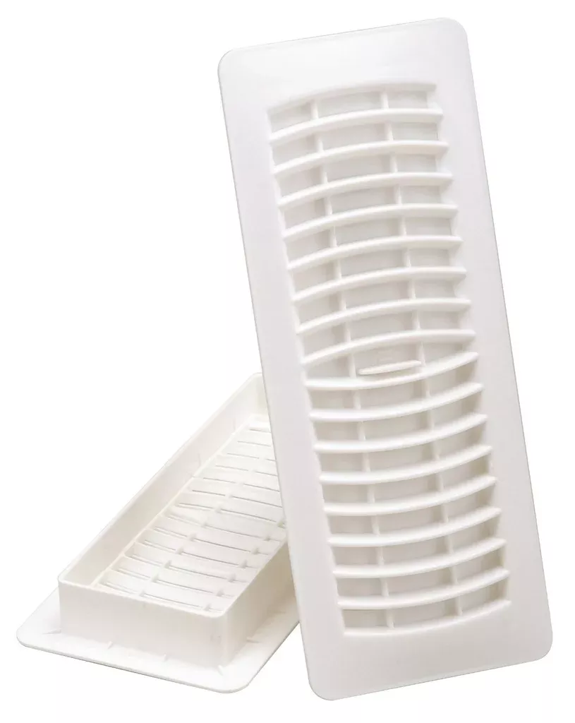 Imperial RG1458 Plastic Floor Register, 4"x 12", White