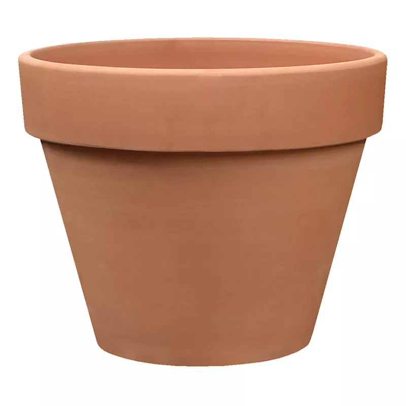 Indoor Basic Cone Clay Planter, Medium