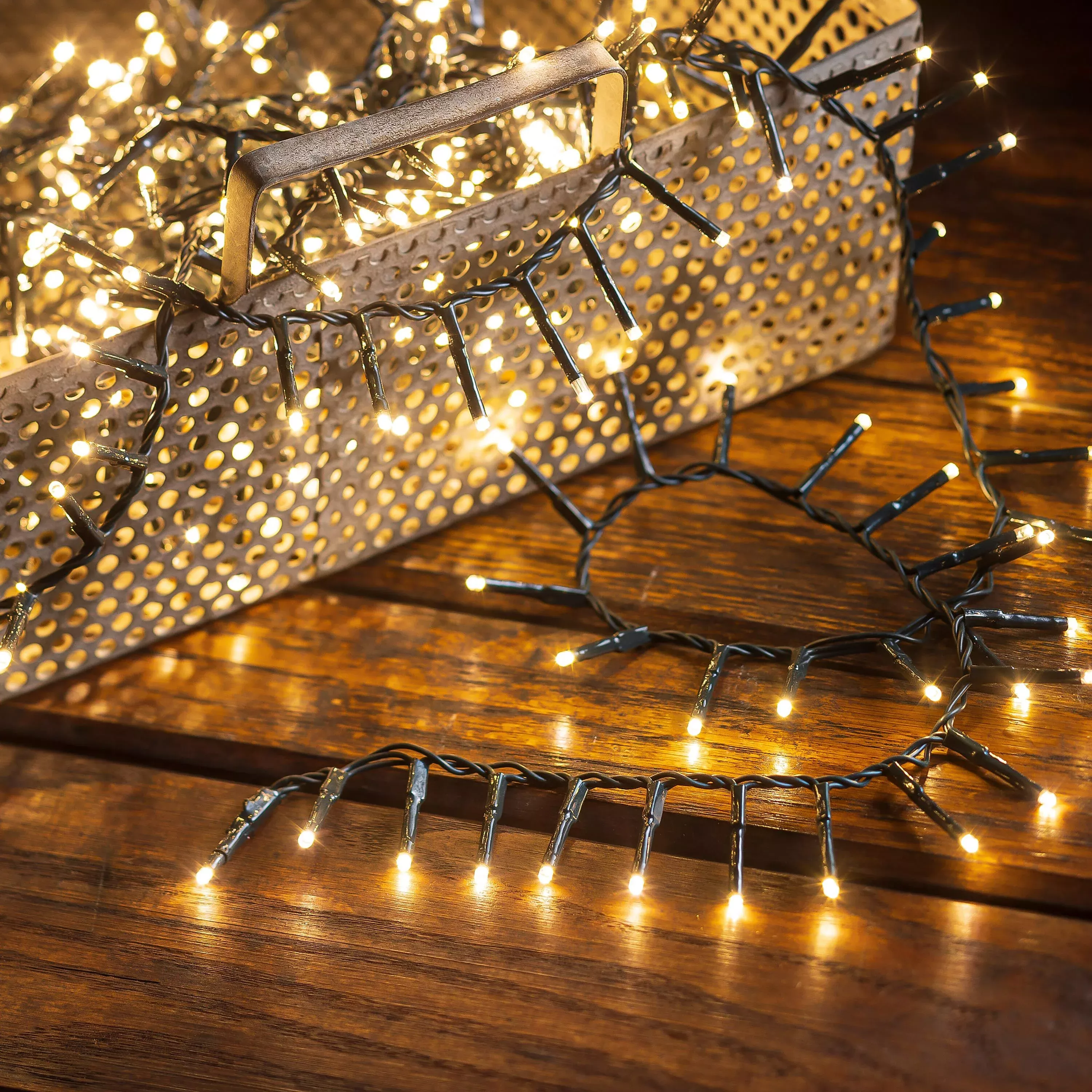 Indoor/Outdoor LED Compact String Lights in Warm White, 500 Lights, Warm White
