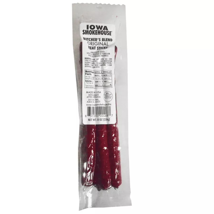 Iowa Smokehouse Butcher Blend Meat Sticks - Original - 8 oz