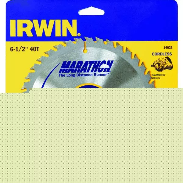 Irwin 14023 Marathon Carbide Tipped Circular Saw Blade, 6-1/2"
