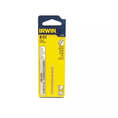 Irwin 81148 High Speed Steel Wire Gauge Drill Bit, 1" x 2"