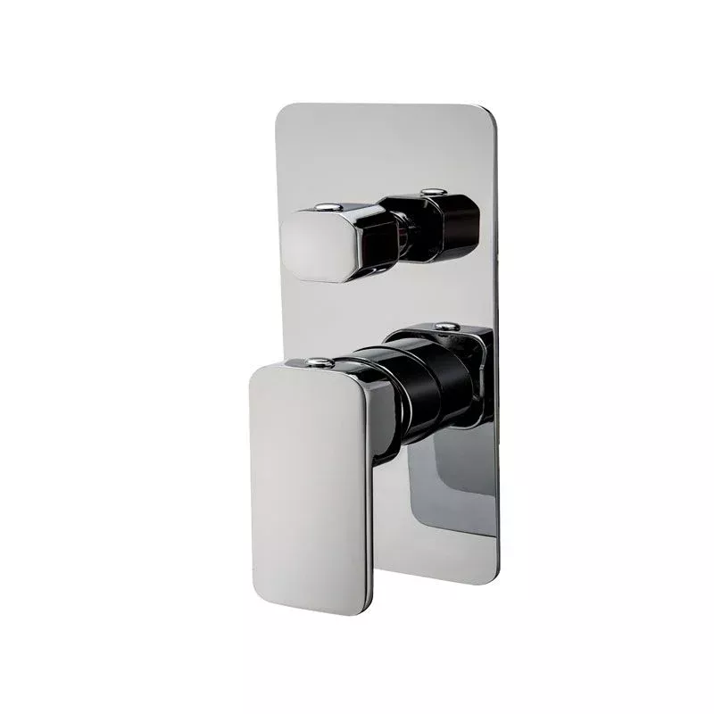 IVANO Series Solid Brass Chrome Bath/Shower Wall Mixer with Diverter Wall Mounted