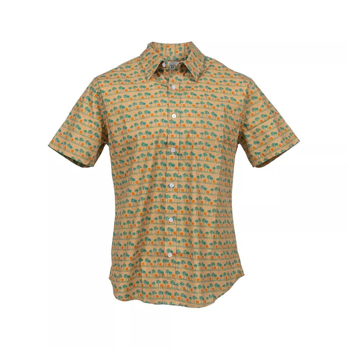 Jack + Sage Men's Sunset Palms Short Sleeve Camp Shirt