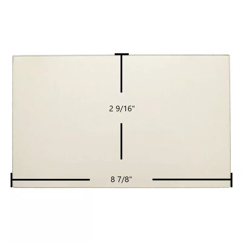 Jamestown J1000 J2000 Side Glass 8 7/8″ x 2 9/16″ (Part #04AAA)