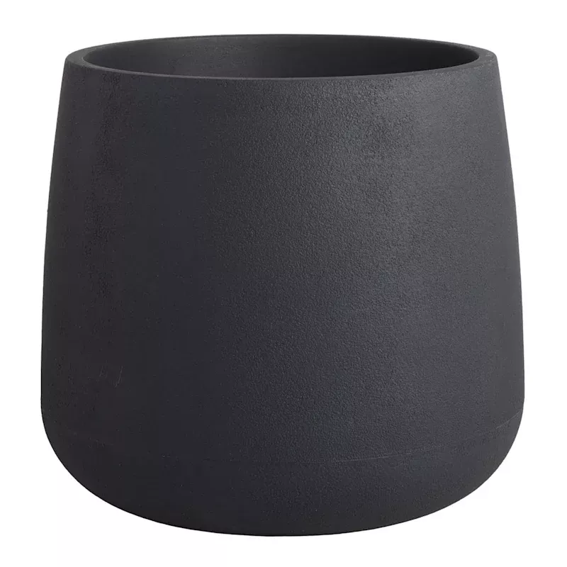 Japi Black Bios Outdoor Planter, Medium