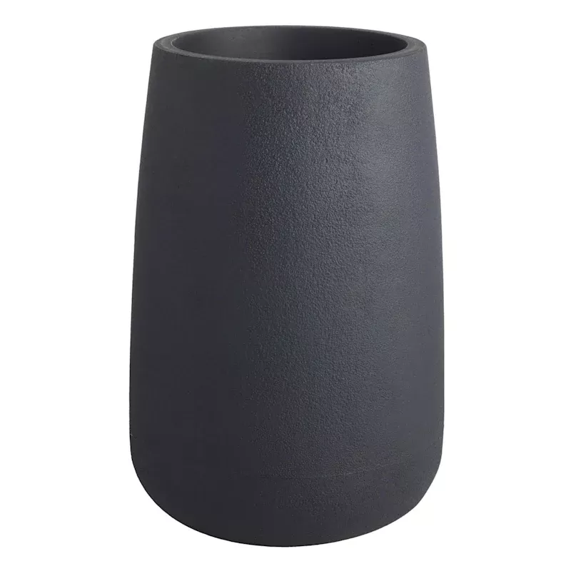 Japi Black Bios Tall Outdoor Planter, Small