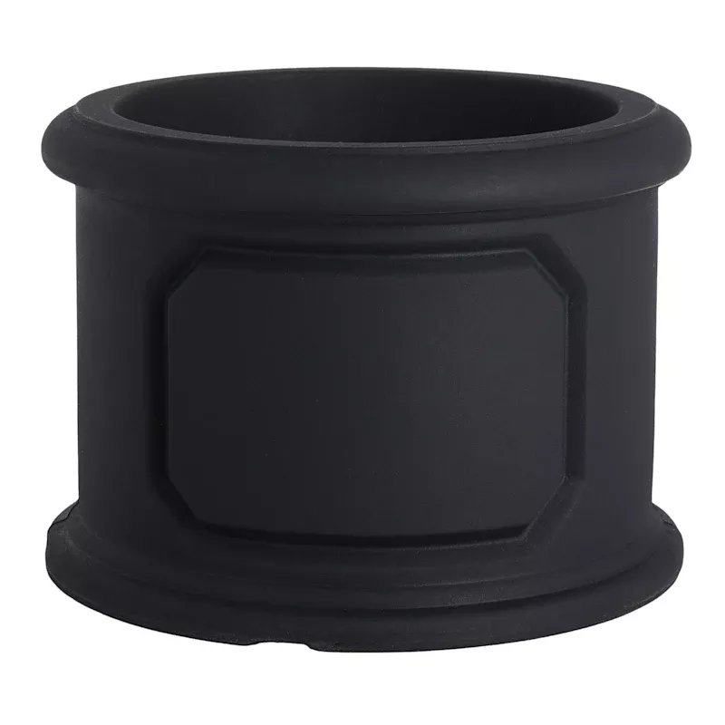 Japi Versailles Black Round Outdoor Planter, Medium