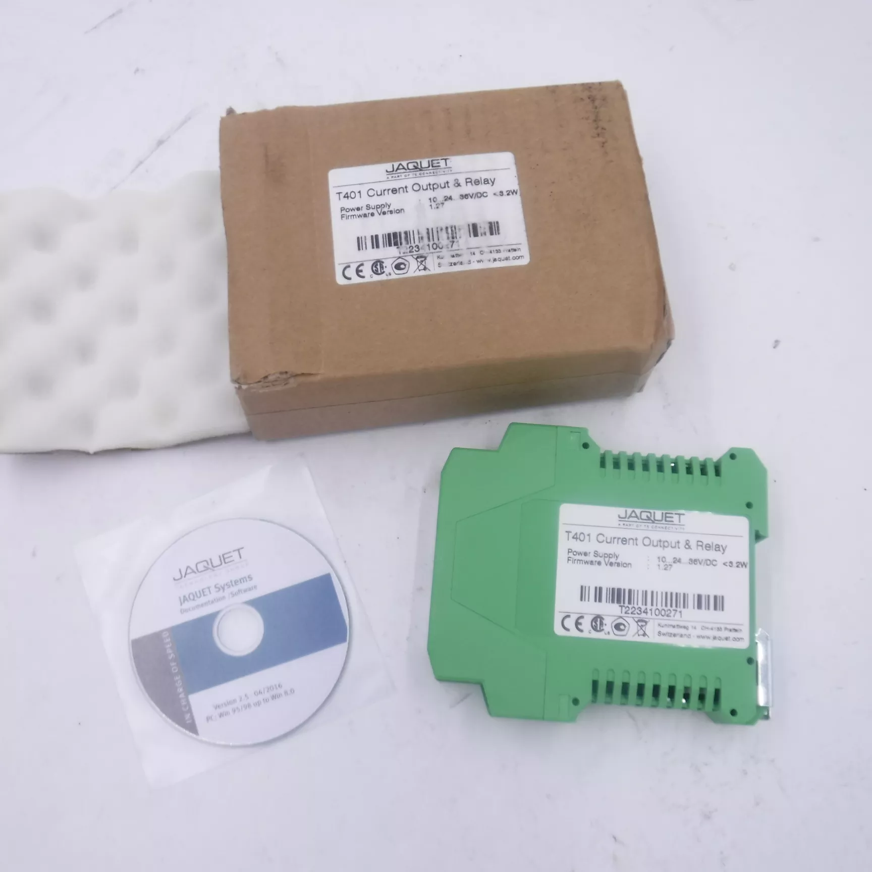 Jaquet T401.00 Single Channel Tachometer 4-20 DCmA Output & 1 Relay T2234100271
