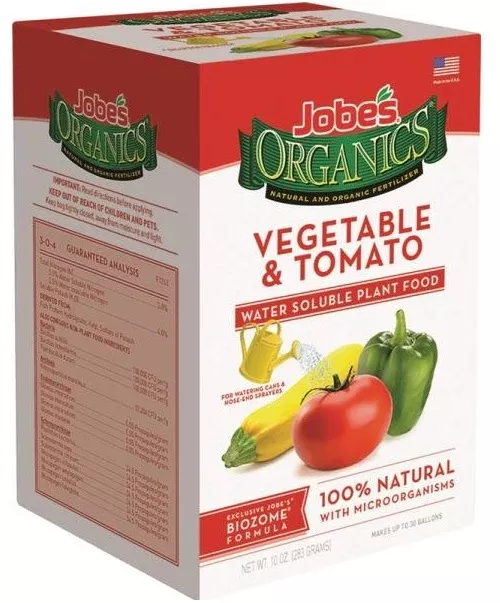 Jobe's 08201 Organics Vegetable & Tomato Fertilizer, 10 Oz