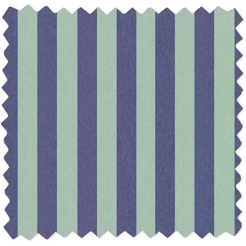 Jockey Stripe Mint Blue Linen Fabric