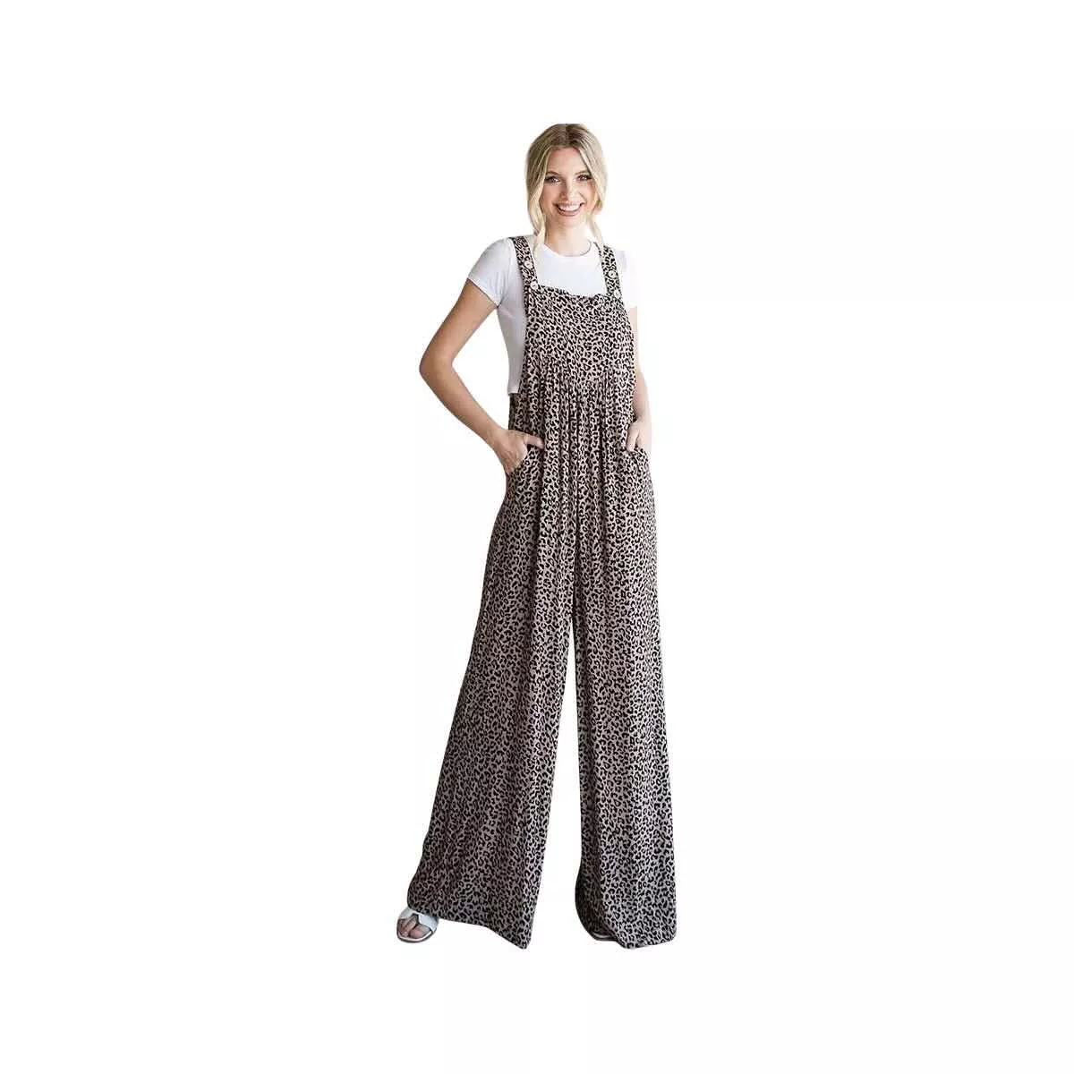 JODIFL Women's Leopard Print Overalls