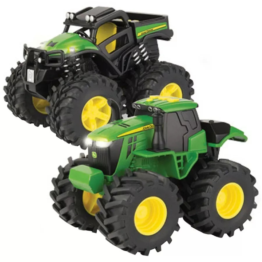 John Deere Monster Treads with Lights and Sounds Playset - 2 pk