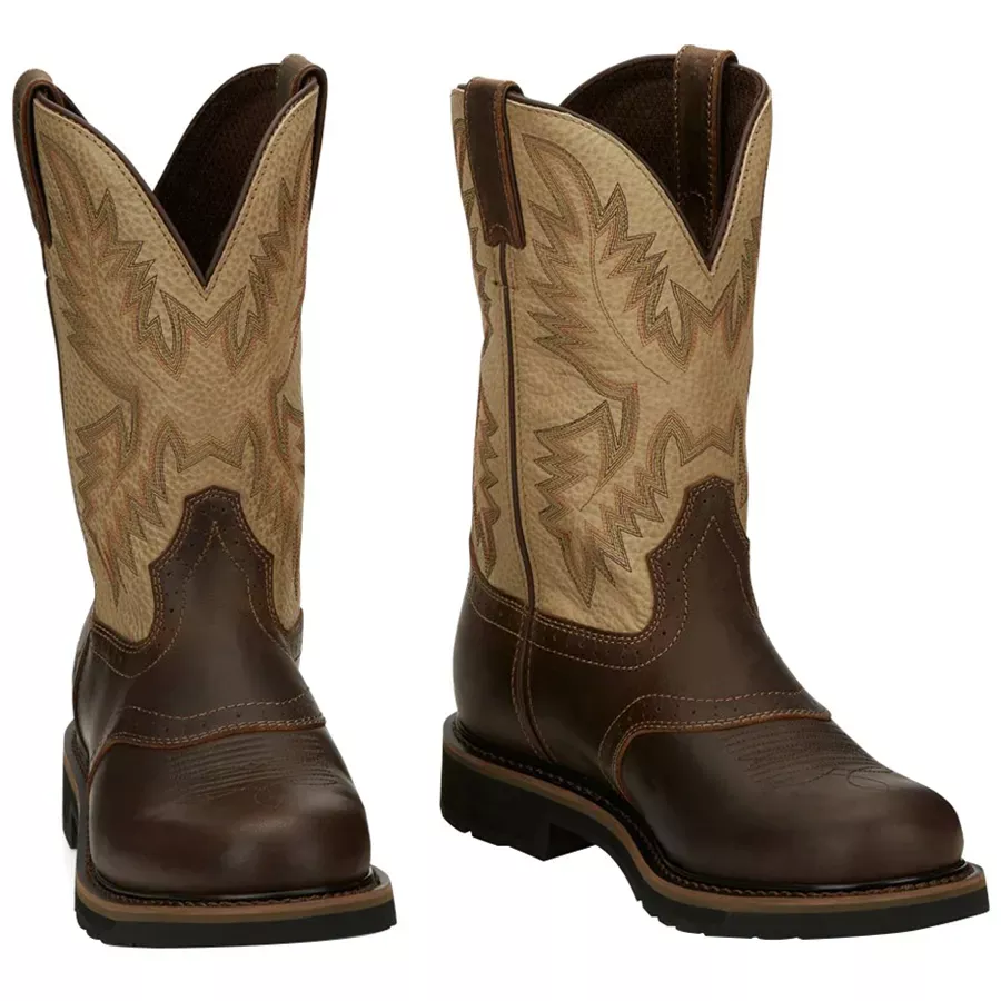 Justin Men's Round Toe 11" Superintendent Work Boots