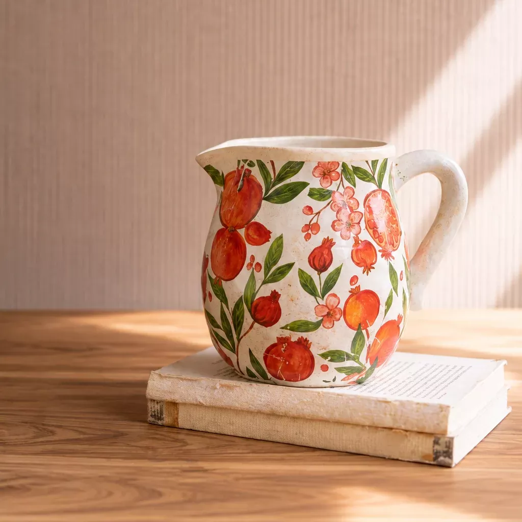Kalalou - Cement Pomegranate Pitcher