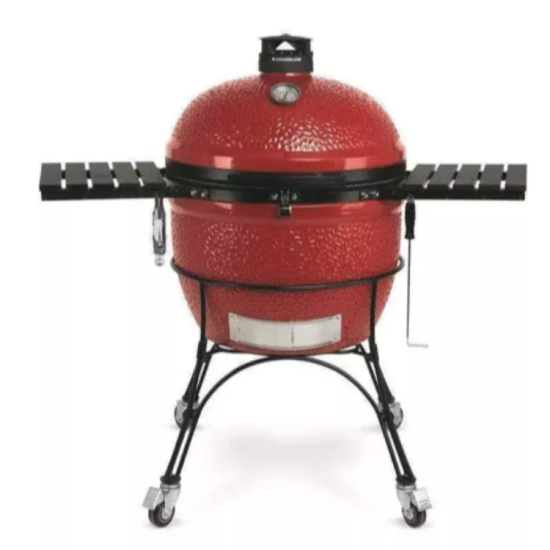 Kamado Joe Big Joe II 24 Ceramic Charcoal Grill & Smoker with Cart & Wheels BJ24RHC