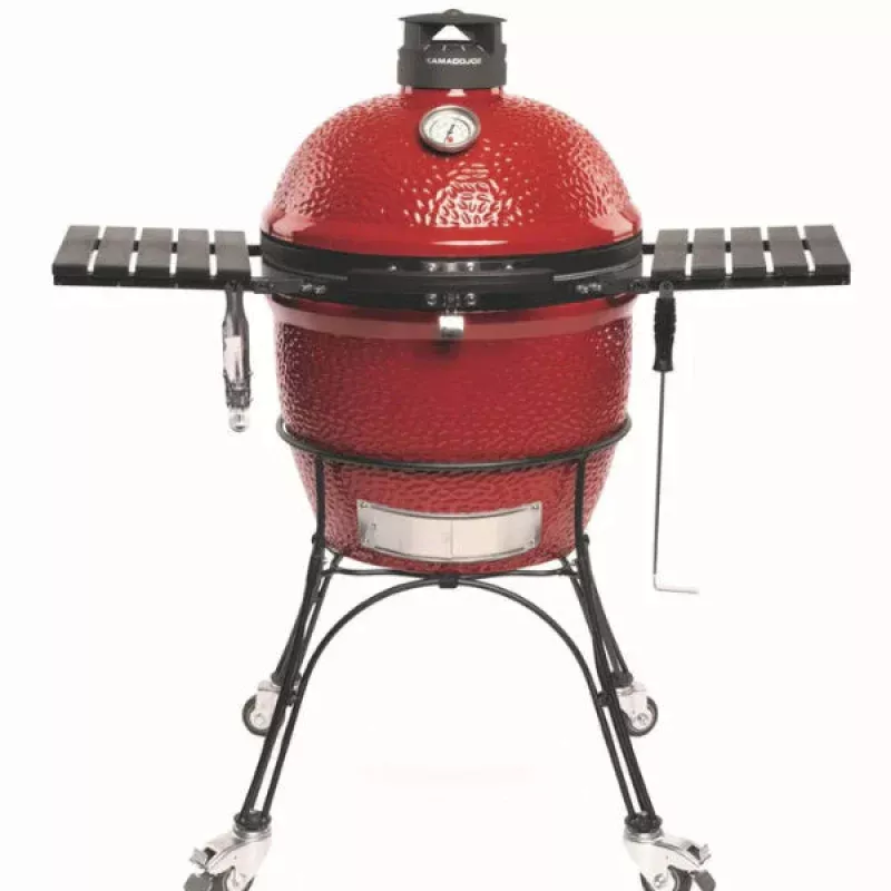 Kamado Joe Classic II 18 Ceramic Charcoal Grill & Smoker with Cart & Wheels KJ23RHC