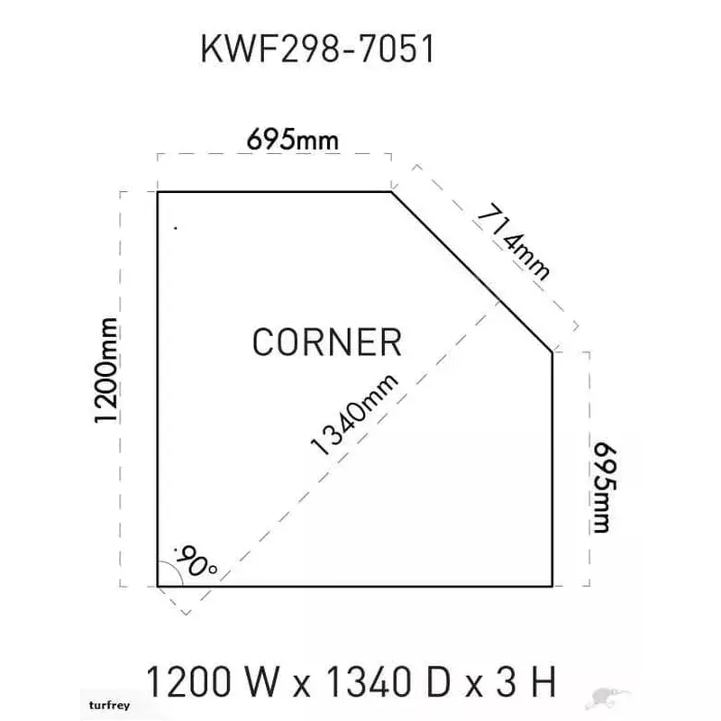 Kent Large Steel Floor Protector – Corner