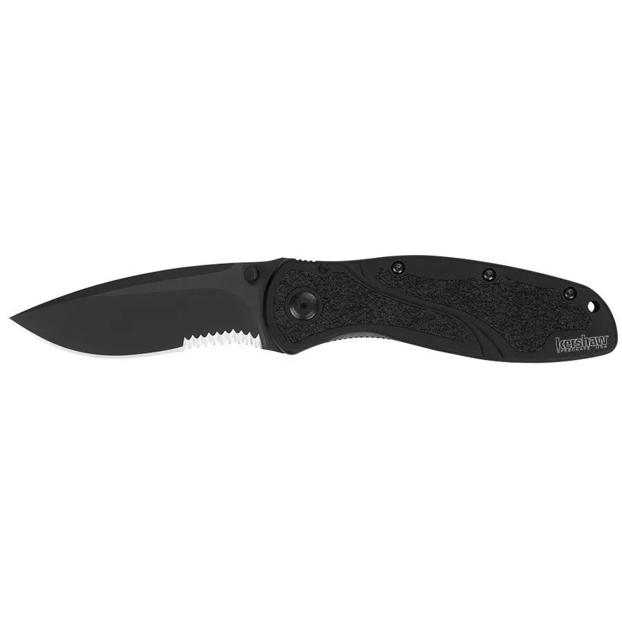 Kershaw Black Tanto Blur Serrated Knife