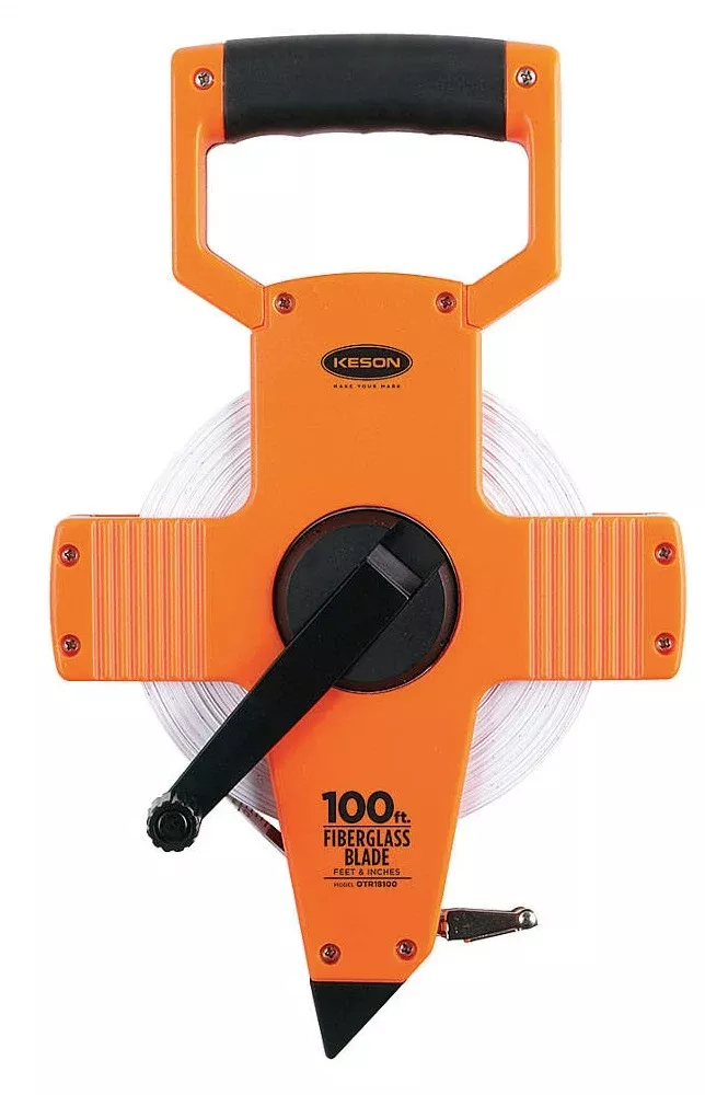 Keson Industries OTR18100 Fiberglass Measuring Tape, 100'