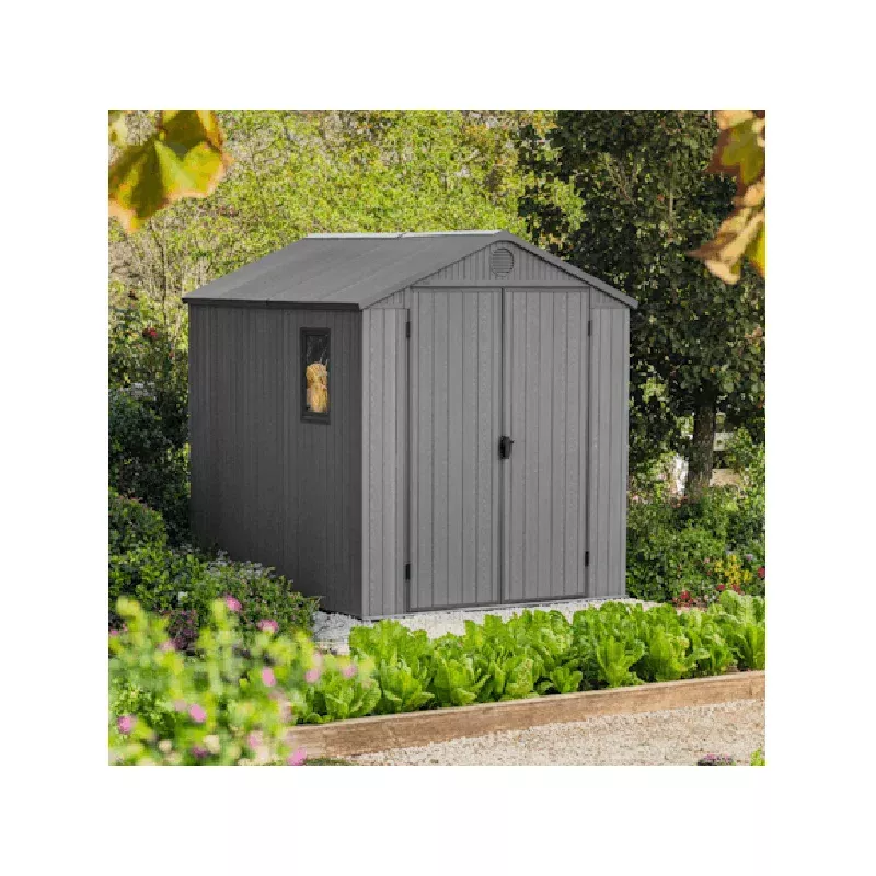 Keter Darwin Classic 6×8 Shed 1.90m x 2.44m Grey