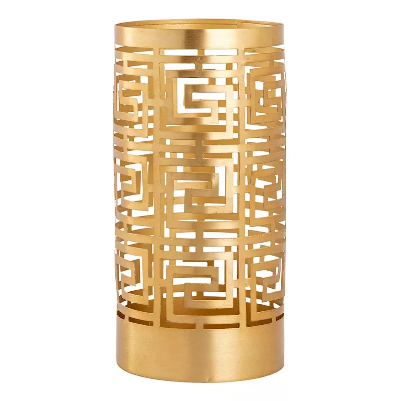 Key Scroll Pillar Candle Holder, Large