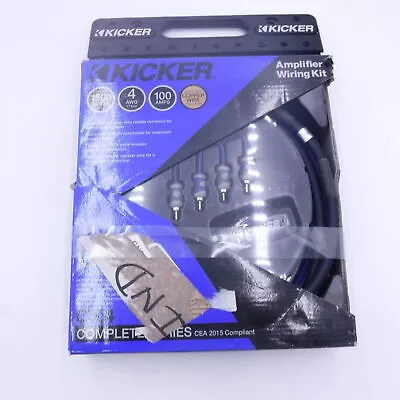 Kicker 46CK4 4AWG 100A 12V Amplifier Wiring Kit Twisted Copper