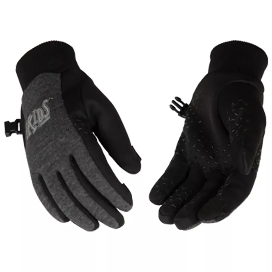 Kinco Kid's Lightweight Fleece Gloves - Dark Heather Gray