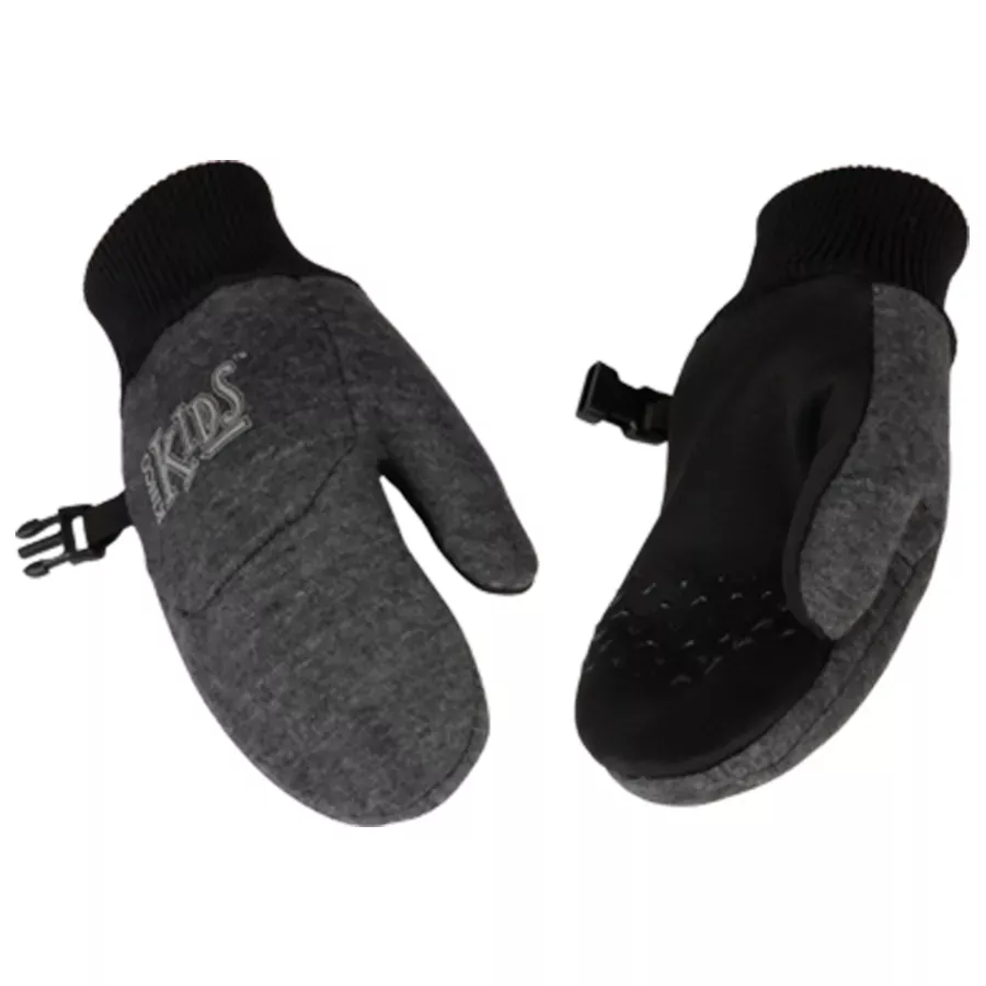 Kinco Kid's Lightweight Fleece Mittens - Dark Heather Gray