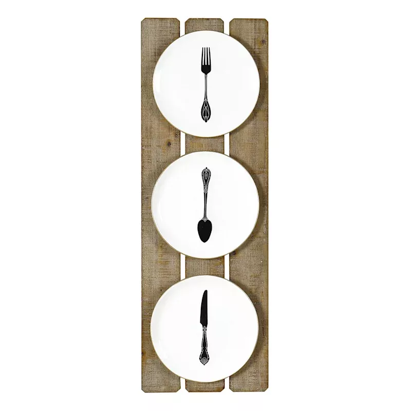 Kitchen Faux Wooden Wall Decor, 10x30