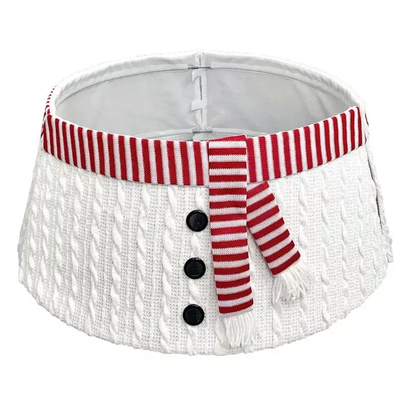 Knit Snowman Tree Collar, 26"