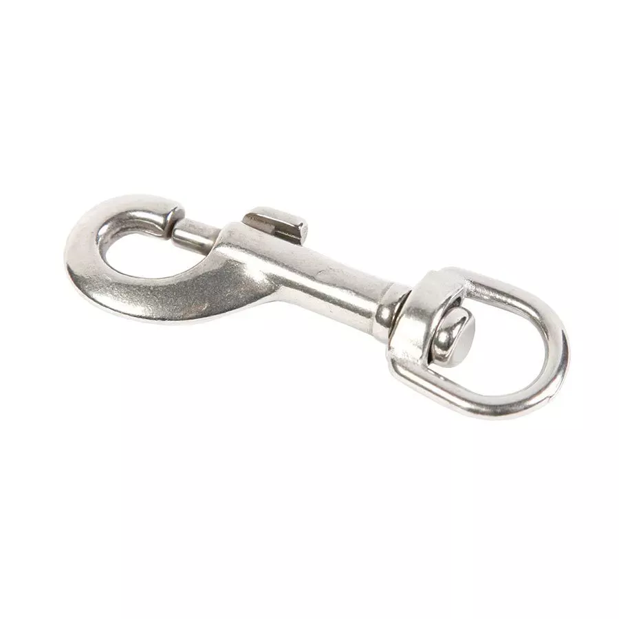 Koch Industries 5025 Bolt Snap, Swivel Round Eye, 1/2" Eye Size - 3/4" - 60 lb. rating - Nickel
