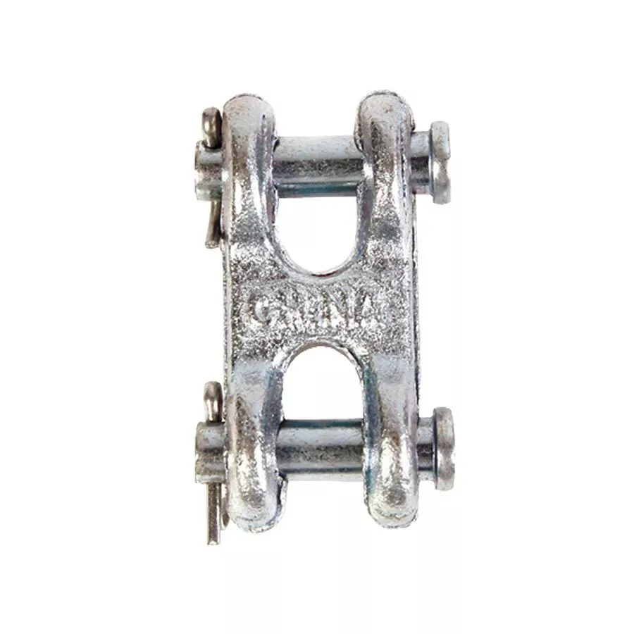 Koch Industries Double Clevis Link, Zinc Plated - 7/16" - 1/2" - 9200 lb. rating