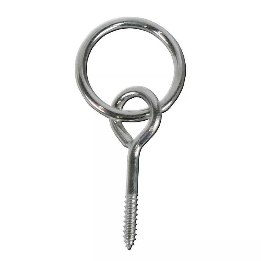 Koch Industries Hitch Ring With Screw Eye Attachment, Zinc Plated, 2"
