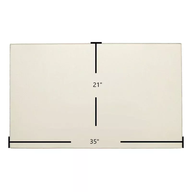 Kozy Heat 842 / 942 Ceramic Glass Panel 35″ x 21″ (Part #700001 70001T)
