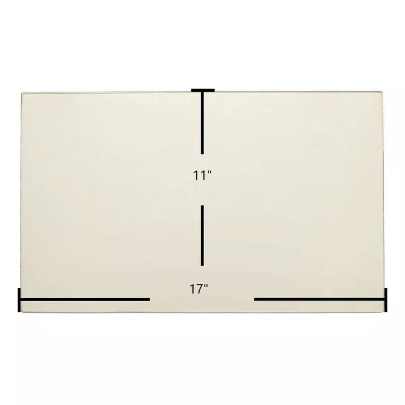 Kozy Heat 961 (Side) Ceramic Glass Panel 17″ x 11″ (Part #700-11T)
