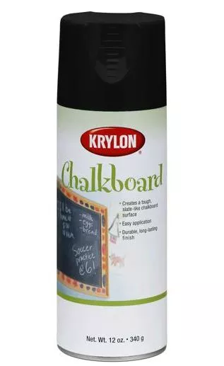 Krylon 807 Chalkboard Spray Paint, 12 Oz, Black