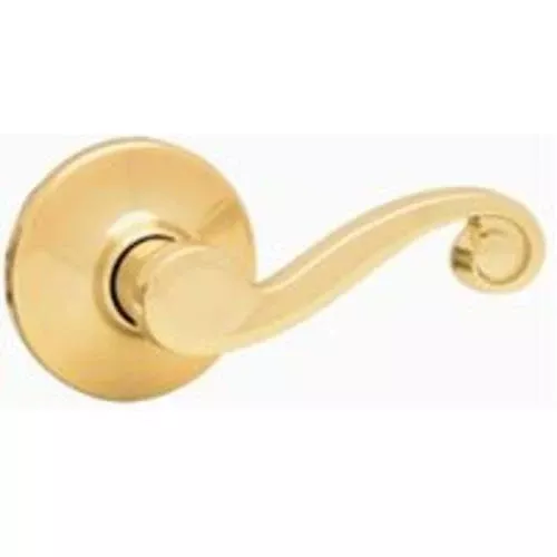 Kwikset 740LL3SMTCP Entry Lever Locksets, Polish Brass