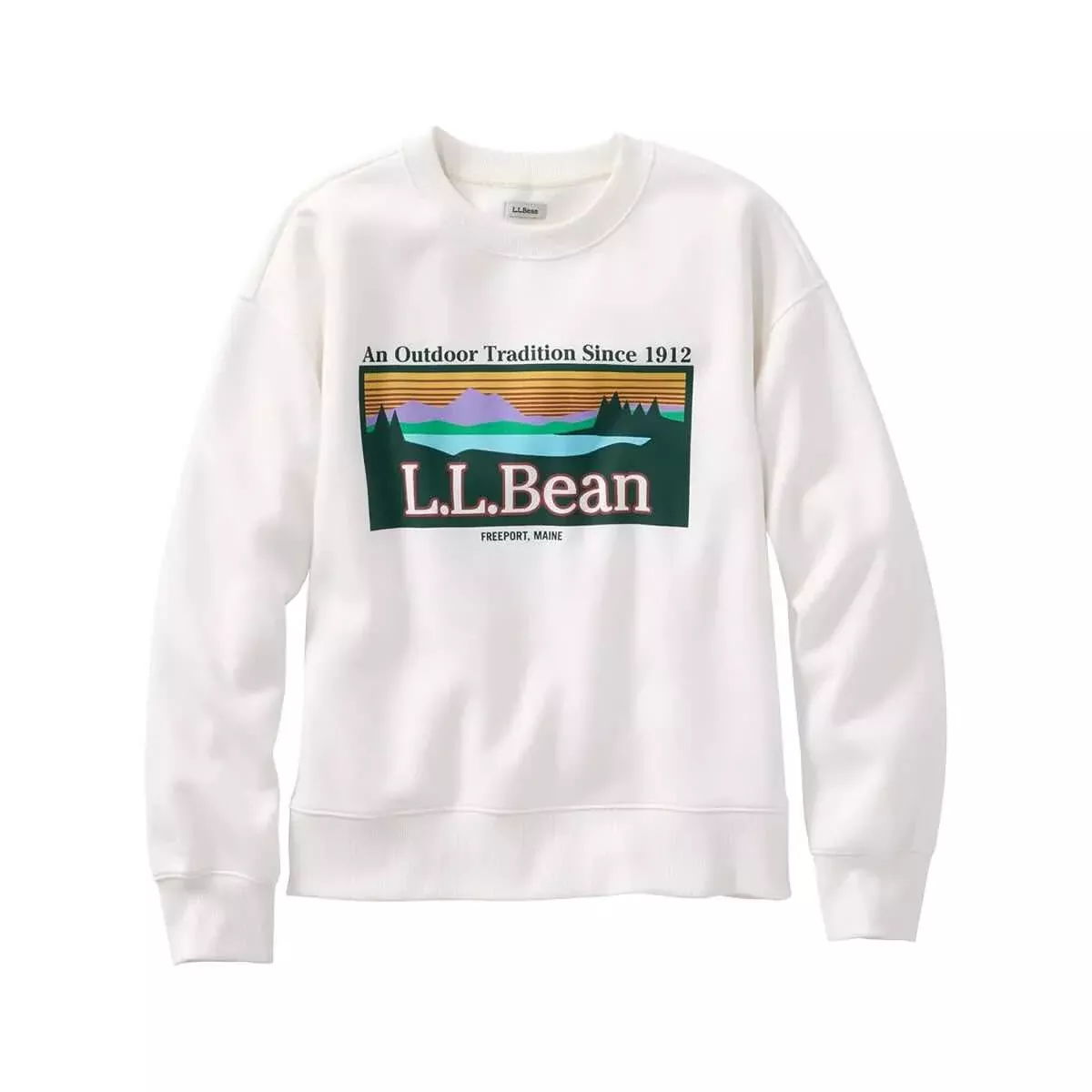 L.L.Bean Women's Essential Logo Crewneck Sweatshirt
