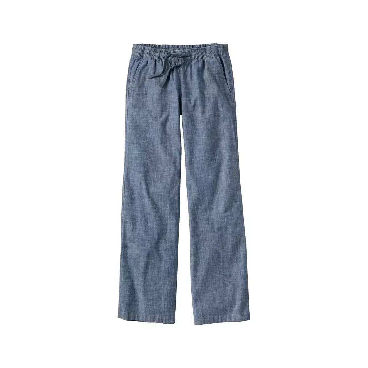 L.L.Bean Women's Lakewashed Pull-On Mid-Rise Chino Pants - Curvy