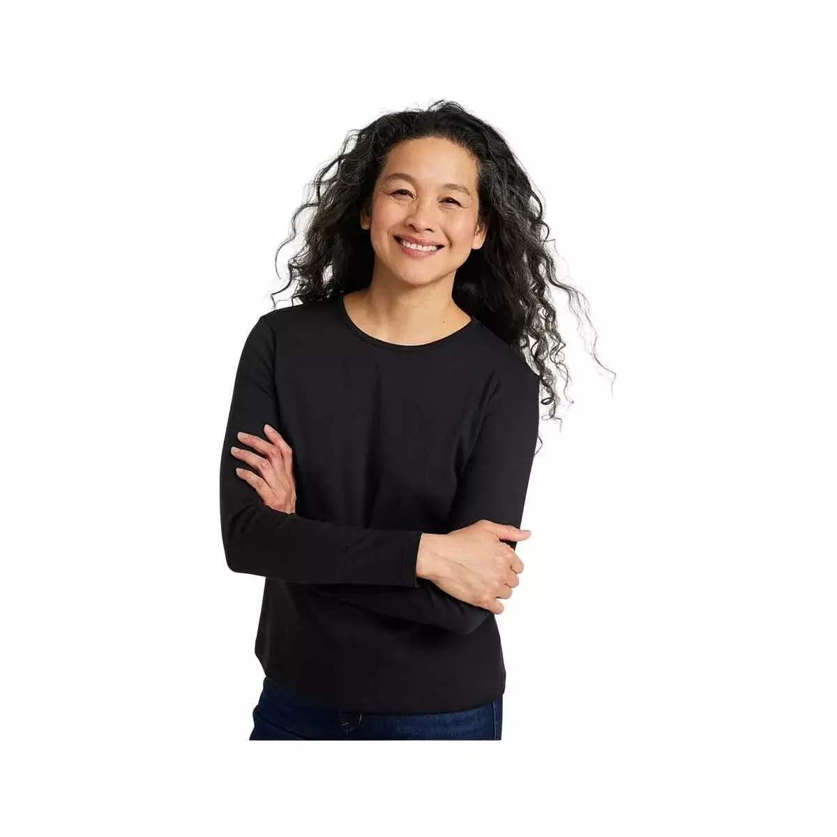 L.L.Bean Women's Pima Cotton Long Sleeve Crewneck T-Shirt