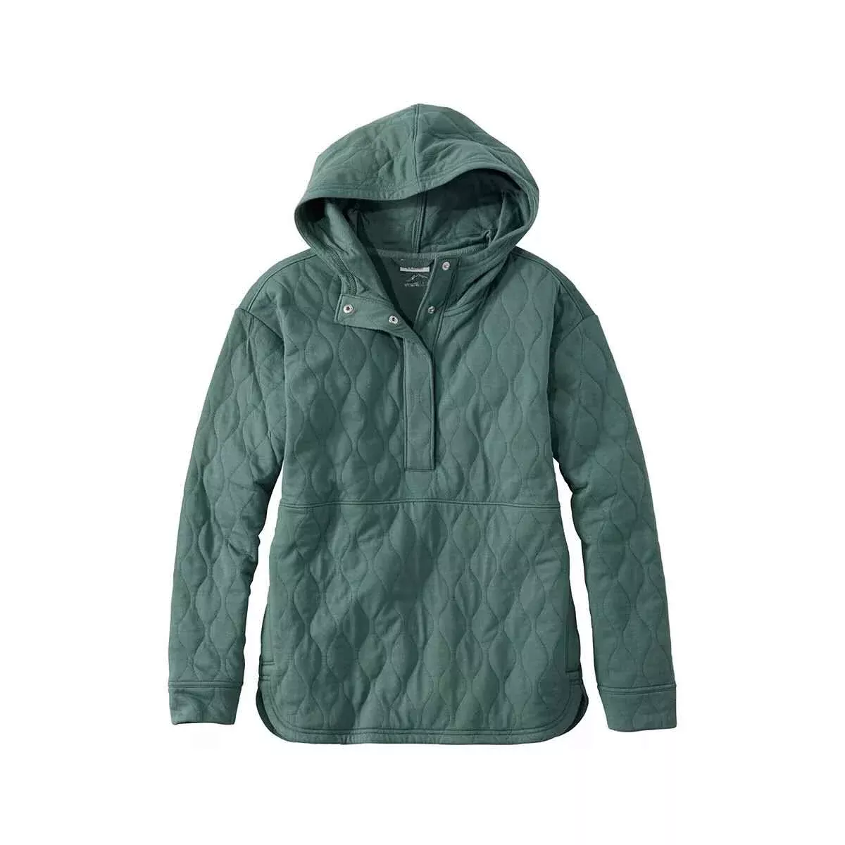 L.L.Bean Women's Venture Soft Quilted Hooded Pullover - Curvy