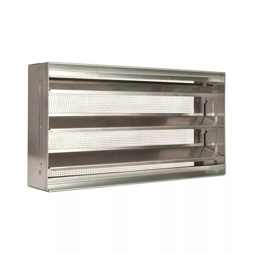 L L Building Products BVSII Block Foundation Vent, Aluminum, Mill