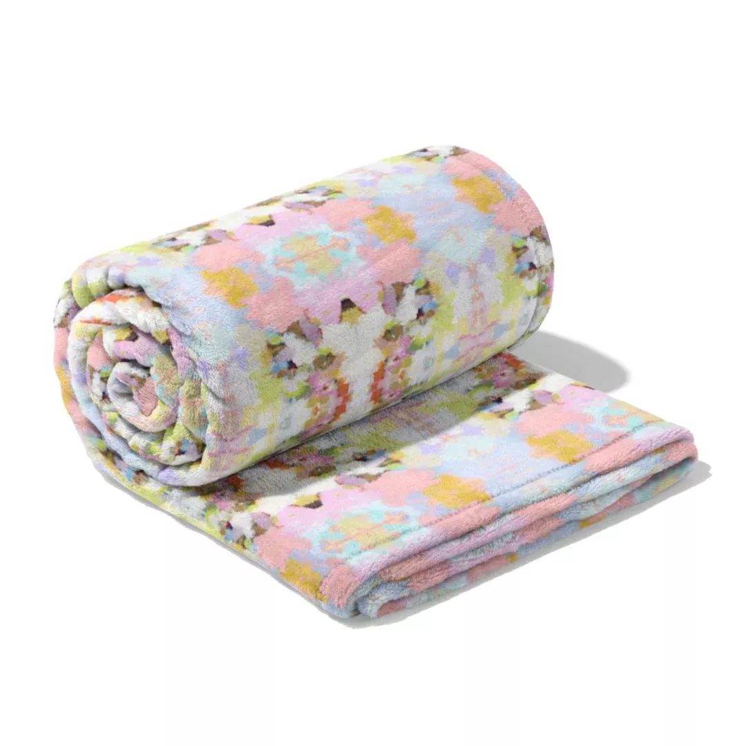 Laura Park Designs - Fleece Blanket, Brooks Avenue Pink