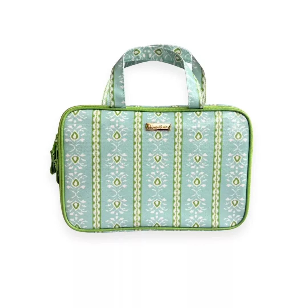 Laura Park Designs - Travel Case, Rosemary Stripe Blue