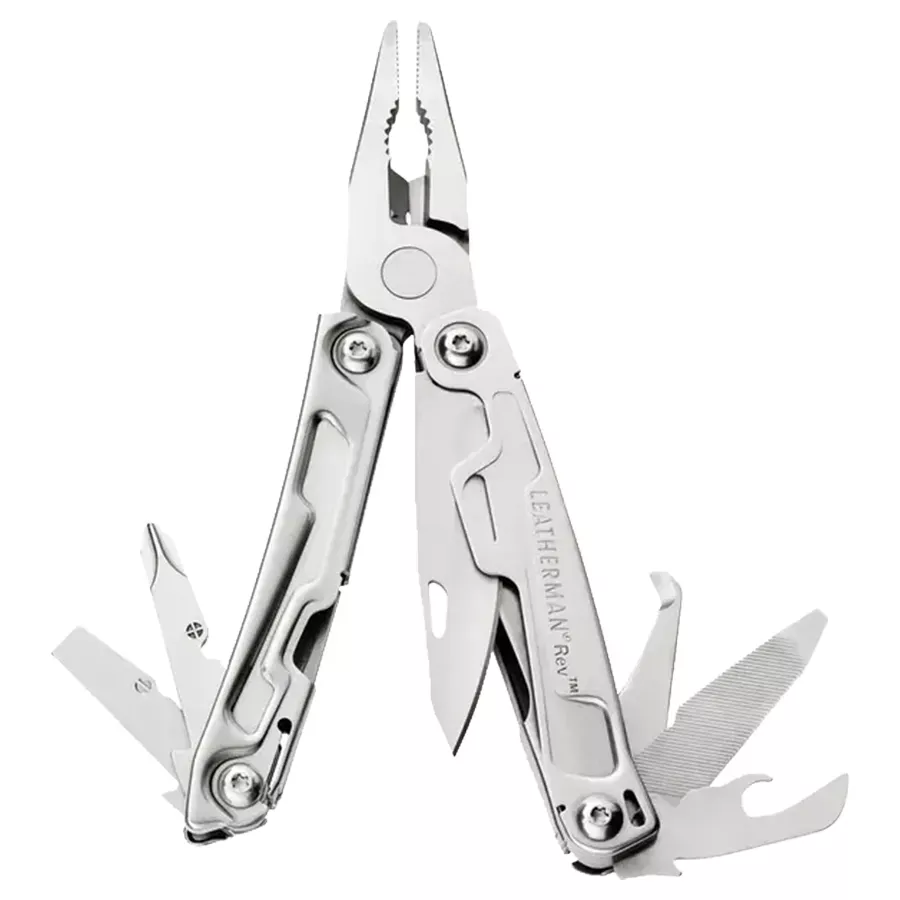 Leatherman Rev Pocket Size Multi-Tool - Stainless Steel - 3.8"