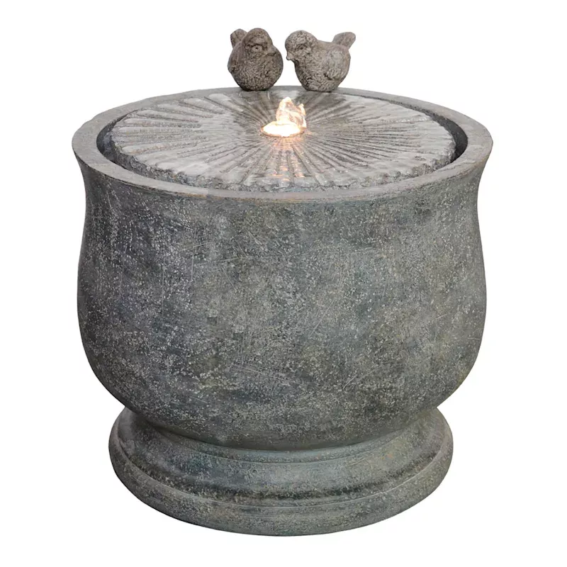 LED Bird Outdoor Fountain, 18"