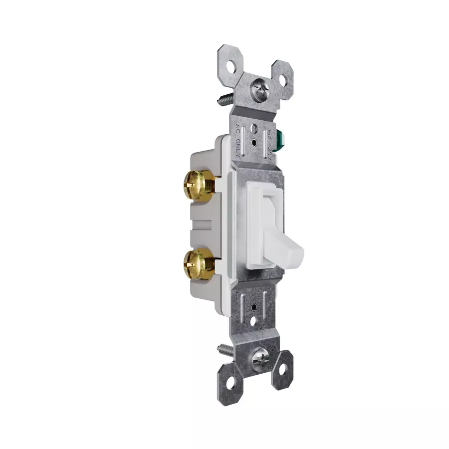 Legrand Pass & Seymour 10 Pack 15 amp Single Pole Switch - White